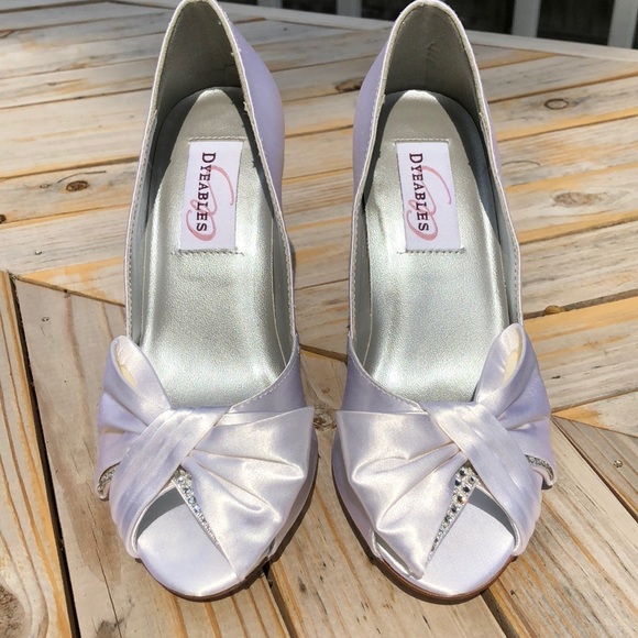 Dyeables Peep-Toe High Heels - Picture 2 of 6